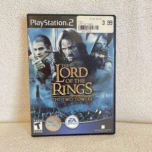 Lord of‎ the Rings The Two Towers PS2 (Sony PlayStation 2, 2004) Black Label CIB